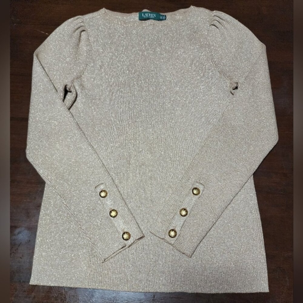 Lauren Ralph Lauren Gold Sweater